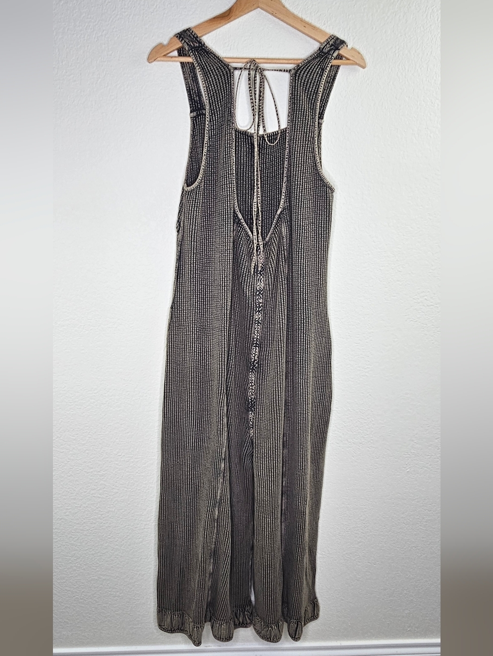 Free People Waffle Knit Jumpsuit Romper XL - Picture 6 of 10